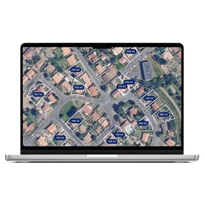Carte sur ordinateur